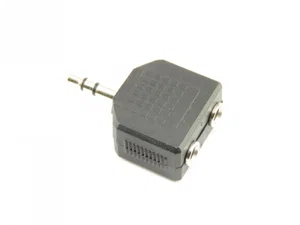 Jack 3.5mm Stereo Mannelijk naar 2x Jack 3.5mm Stereo Vrouwelijk Splitter Adapter