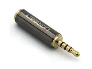 AC-018-4P Jack 2.5mm 4-Polige Stekker - Jack 3.5mm 4-Polige Bus Adapter, Vergulde Contacten