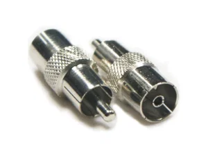RCA Stekker naar Coaxiale Bus Adapter voor Tuners
