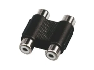 Div AC-027 RCA Stereo Adapter, Dubbele Vrouwelijke Koppeling, Vernikkeld