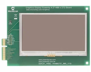 Scheda LCD Microchip Graphics PICtail Plus Powertip 4.3 pollici 480x272