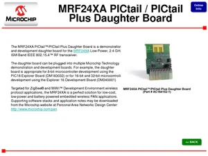 Scheda Figlia Microchip MRF24XA PICtail/PICtail Plus