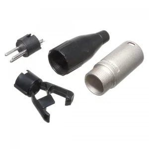 Amphenol AC4M XLR 4-Polige Vrijhangende Stekker, Metaalkleurig