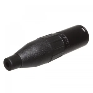 Amphenol AC4MB-AU XLR 4-Polige Vrijhangende Stekker, Zwart, Verguld