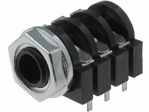 Ninigi Jack 6.3mm Stereo Printplaat Bus, THT, Geschakeld