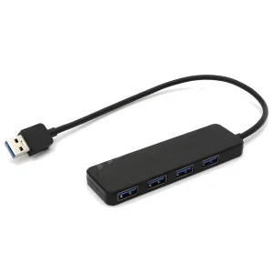 ACASIS USB 3.0 Hub, 4-Poorts, Zwart, 20cm Kabel