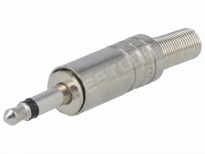 ACD 3.5mm Mono Jackplug, Zwevend, Metaal, RoHS