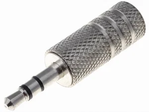 Ninigi ACD-009 3.5mm Stereo Jack Male Plug, Soldeerbeëindiging, Vernikkeld, Metalen Behuizing