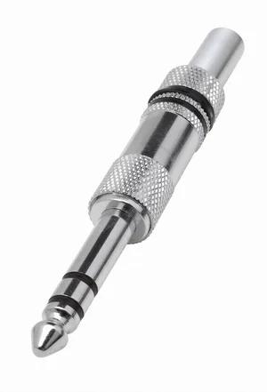 ACD 6.3mm Stereo Jackplug, Zwevend, Metaal