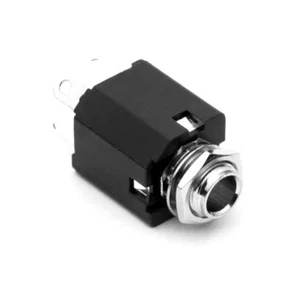 Amphenol ACJM-MVS-2S 6.35mm Mono Audio Jackaansluiting, Gesloten, Met Schakelaar