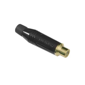 Amphenol Vergulde RCA-bus, Zwart