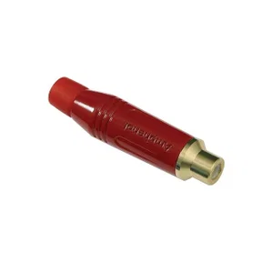 Amphenol Vergulde RCA-bus, Rood