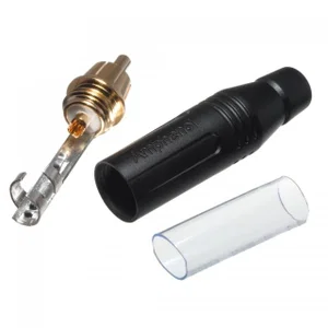 Amphenol Vergulde RCA-stekker, Zwart
