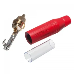 Amphenol ACPR-RED Vergulde Rode RCA-Stekker