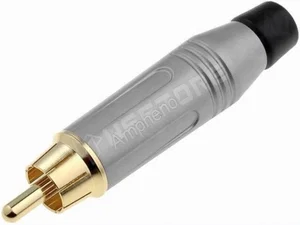 Amphenol ACPR-SBK Vergulde Zwarte RCA-Stekker