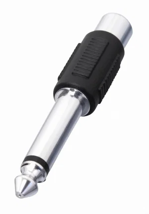 ACX-21 6.3mm Mono Jackplug naar RCA-aansluiting Adapter
