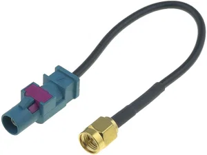 4carmedia GPS Antenne Adapter - Fakra Stekker naar SMA-A Stekker, 15cm
