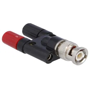 Various ADAPTER-125 BNC Mannelijk naar Dubbele 4mm Banaan Vrouwelijk Rechte Adapter