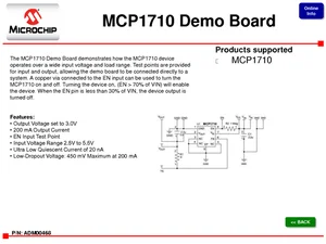 Microchip MCP1710 Scheda Demo