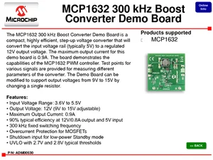 Modulo Scheda di Valutazione Microchip Technology ADM00530 MCP1632 MSOP8