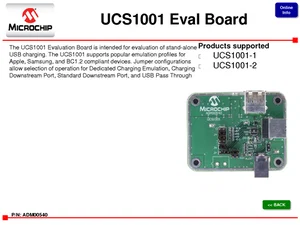 Microchip UCS1001 Scheda di Valutazione