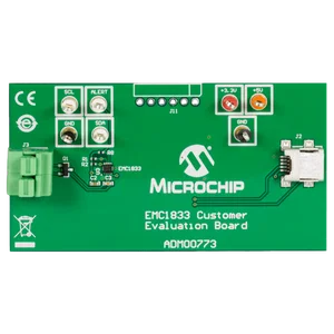 Scheda di Valutazione Sensore di Temperatura Remoto a 3 Canali Microchip EMC1833