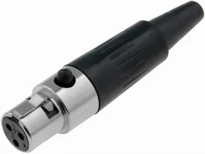 Amphenol AG3F Mini XLR Female Kabelconnector, 3-pins