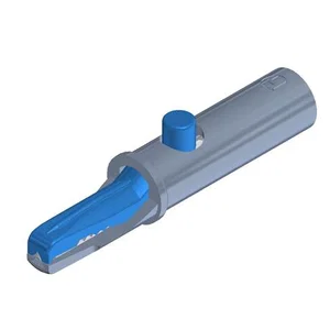 Hirschmann-sks AK-10-BU Krokodillenklem 53mm, 6A, 4mm Banaanstekkerbus, Blauw