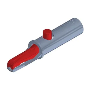 Hirschmann-sks AK-10-RD Krokodillenklem 53mm, 6A, 4mm Banaanstekkerbus, Rood
