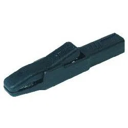 Hirschmann-sks AK-2-B-BK Geïsoleerde Krokodillenklem 81mm, 25A, 4mm Banaanstekkerbus, Zwart