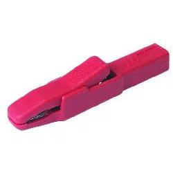 Hirschmann-sks AK-2-B-RD Geïsoleerde Krokodillenklem 81mm, 25A, 4mm Banaanstekkerbus, Rood