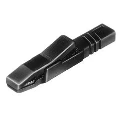 Hirschmann-sks AK-2-S-BK Geïsoleerde Krokodillenklem 80.5mm, 25A, 4mm Banaanstekkerbus, Schroefpen, 