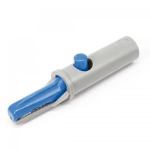 Hirschmann AK10BLUE-930126102 Krokodillenklem AK 10, 4mm Banaanstekkerbus, Blauw