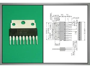 Matsushita AN5512 Circuit Intégré; CI Analogique; Composant Électronique