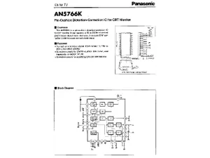 Matsushita AN5766K Correction EW Moniteur CRT 22 Broches