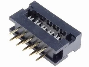 Ninigi AWLP10 10-pins DIP-connector, 2.54mm pitch, THT IDC lintkabelmontage