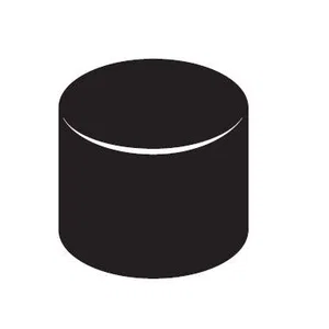 Omron B32-1610 Capuchon de Bouton-Poussoir D9.5xH7mm pour Micro-interrupteur, Noir