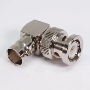 Amphenol BNC 90° Adapter 50 Ohm, Male/Female, 4 GHz