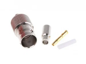 Amphenol BNC Female Connector 75 Ohm, Crimp, RG179, 2.7mm