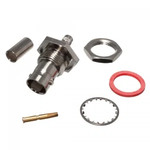 Amphenol B6421A1-NT3G-1-50 BNC 50 Ohm Krimpbare Bus voor RG58