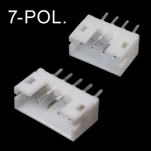 JST B7B-PH-K-S 7-Pin PCB Through-Hole Male Socket Connector, PH Series, Crimp Terminal Family
