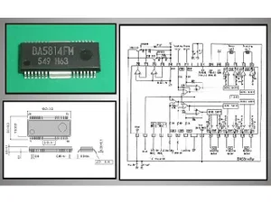 ROHM BA5814FM HSOP-M28 CI de Contrôle Moteur DVD 5 Canaux 28 Broches