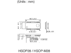 ROHM BA6397FP IC CD Quad Power Drive, 28 Broches HSOP SMD