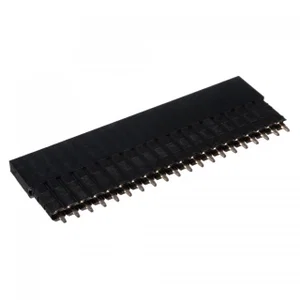 E-tec BE1-020-S161-55 20-pins Vrouwelijke Header, 2.54mm Raster, THT, Verticaal, Verguld
