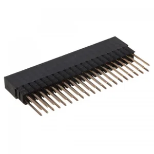 E-tec BE2-040-S132-55 Pen Header Socket, 13.6 mm Hoogte, 2x20 Polen, 2.54 mm Raster, THT