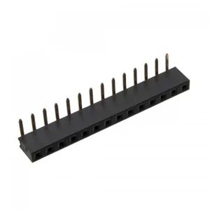E-tec BF1-014-R500-55 Pen Header Socket, 14 Polen, 90° Hoek, 2.54 mm Raster, THT