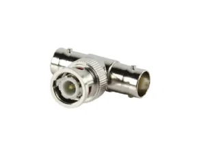 Div BNC-008 Adaptador Conector BNC 1 Ficha para 2 Tomadas Divisor Compatível com RoHS