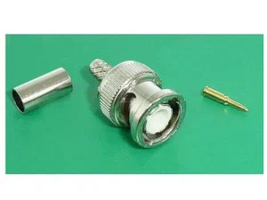 BNC Kabelmontage Connector, 50 Ohm, Verguld