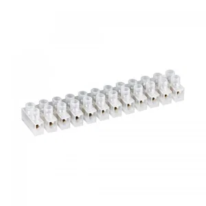 Generieke 12-polige schroefklemmenstrook, 4 mm² max. kabel, horizontaal, dubbelzijdig