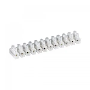 Generieke 12-polige schroefklemmenstrook, 6 mm² max. kabel, horizontaal, dubbelzijdig